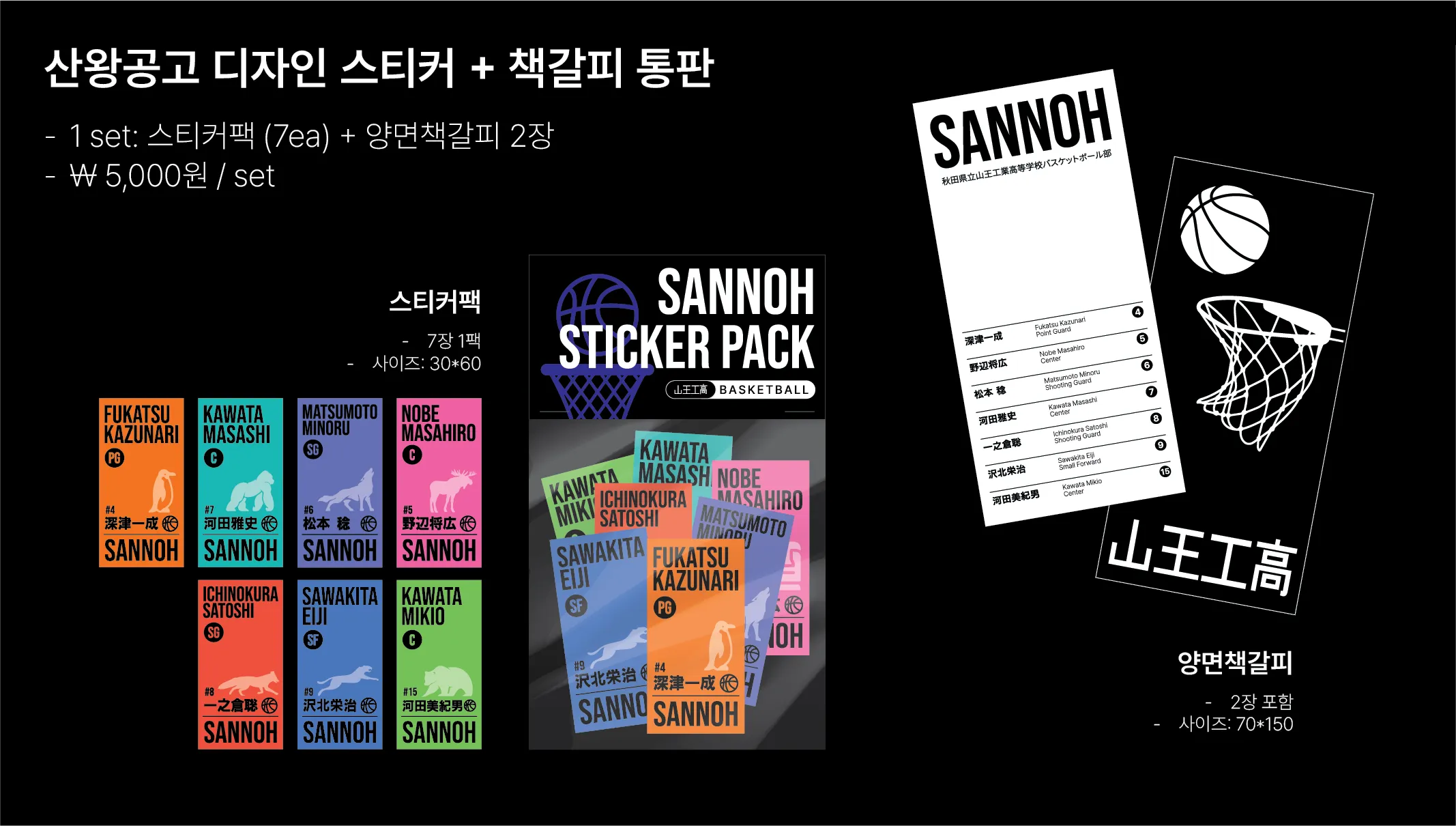 Sannoh Sticker & Bookmark Set — 3